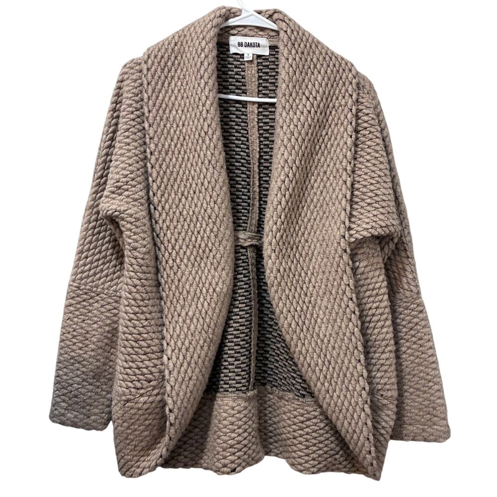 BB Dakota Chunky Knit Cocoon Cardigan Sweater Sz Small